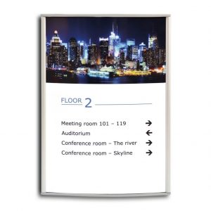 floor-sign-a4-size-curved-replaceable-insert