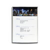 Curved A4 document holder with black end caps and a sign indicating multiple floors
