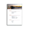 A4 document holder with slim sign frame and clear plastic front