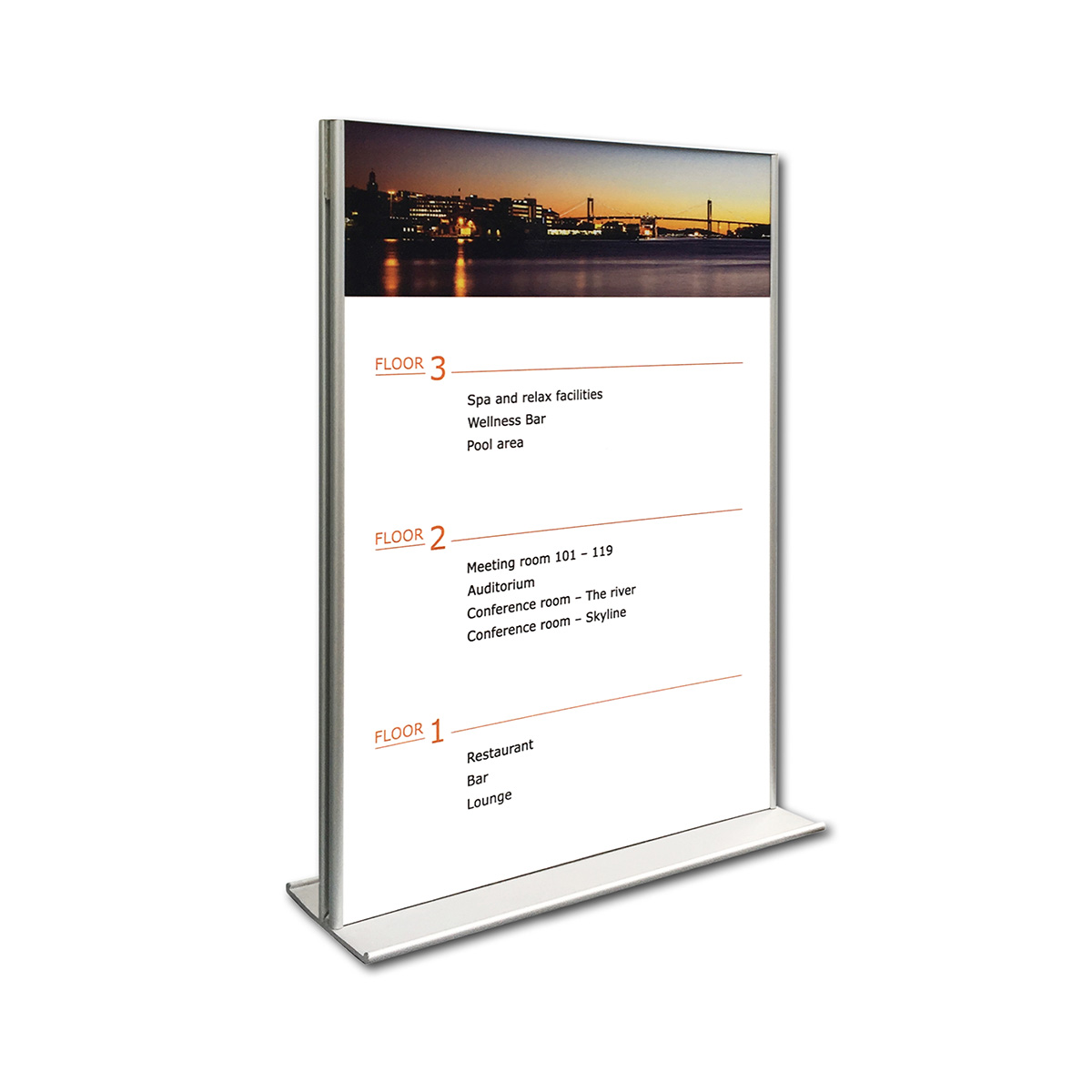 Table sign, double-sided - A4 (SLIM)